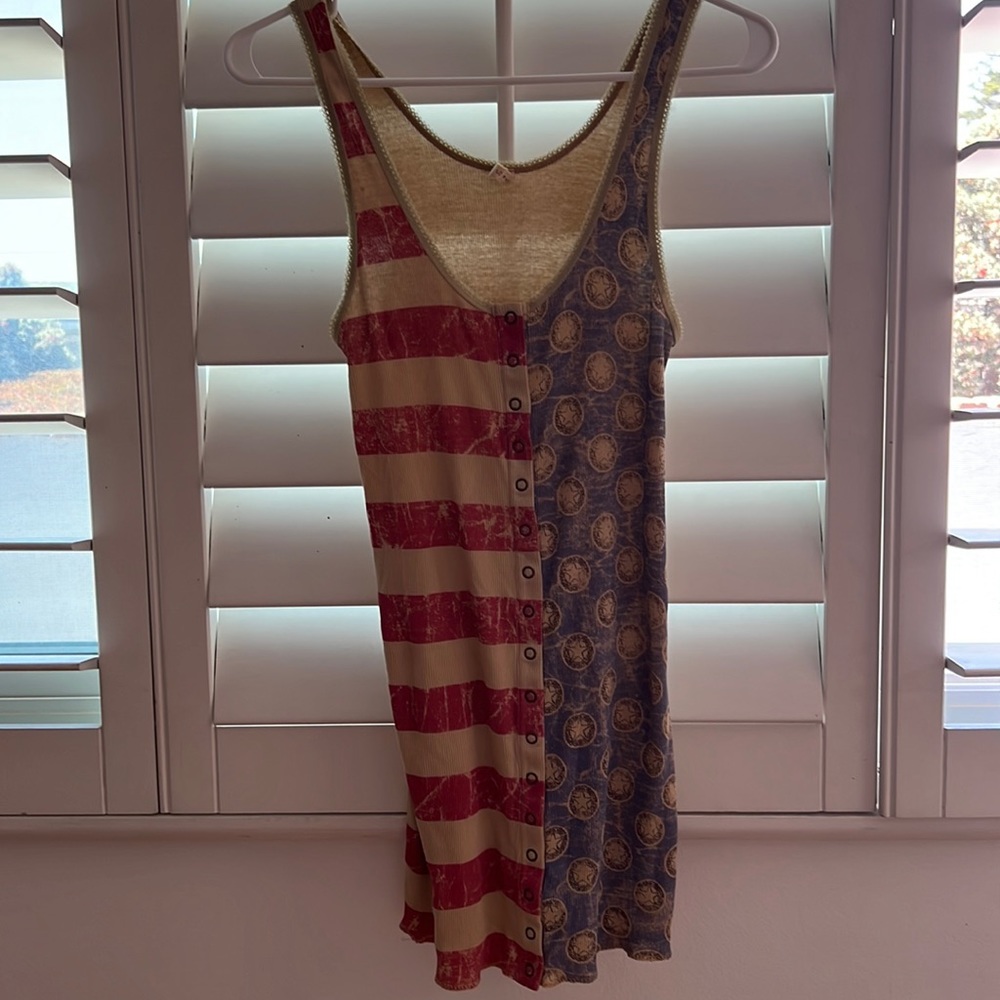 SPELL American flag tank dress